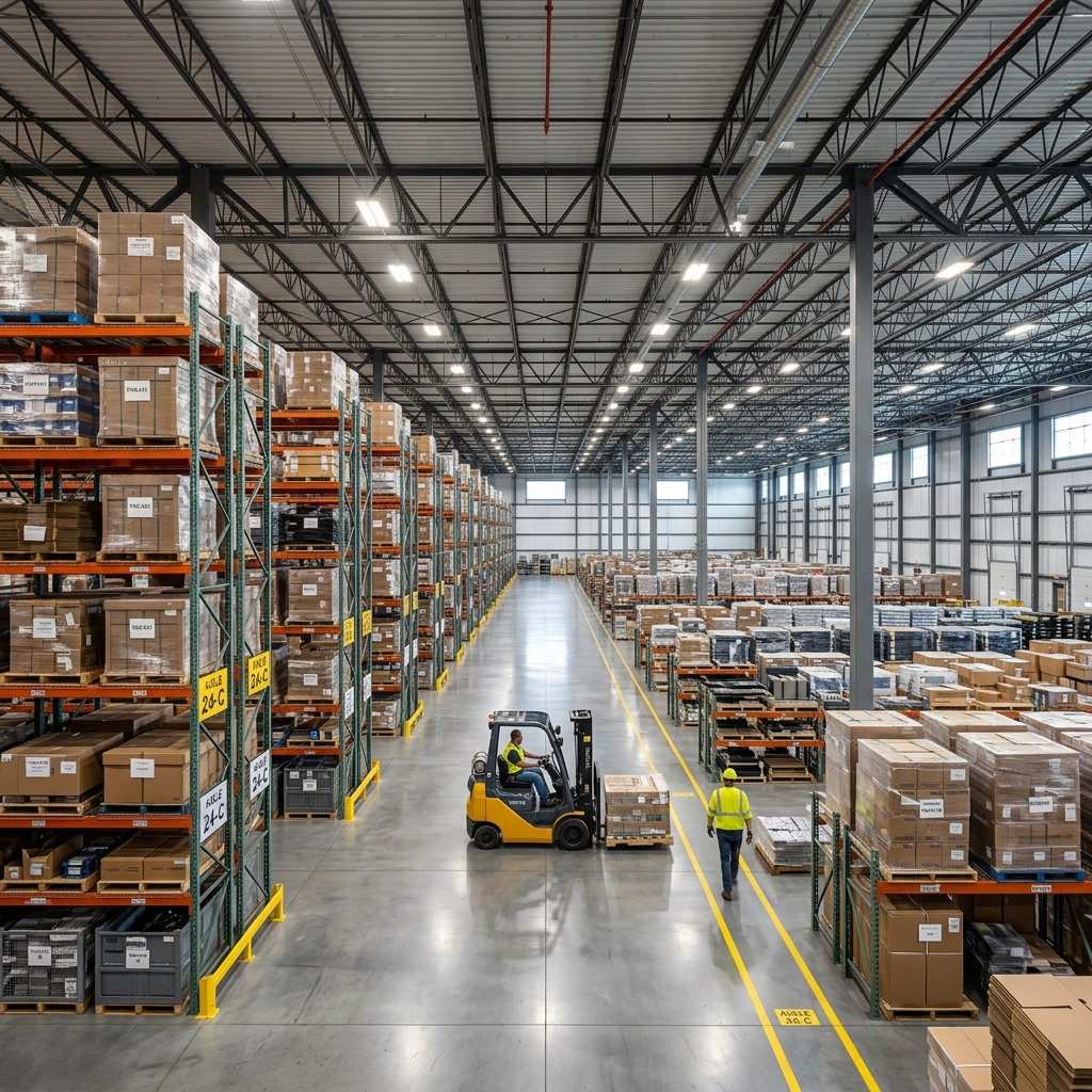 Industrial warehouse cargo packaging